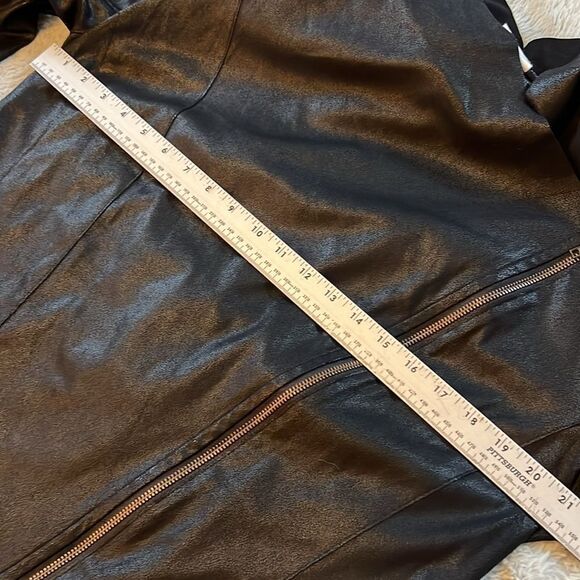 Beautiful Butter Soft Mote Black Moto Motorcycle Jacket Women's XXL - Picture 6 of 10